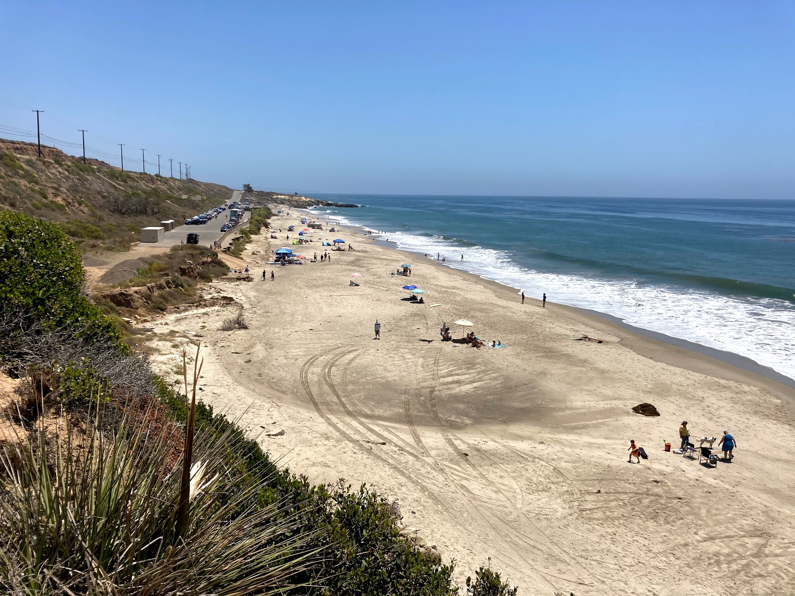 Photo of Leo Carrillo Beach and the settlement