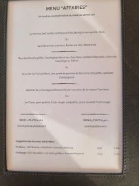 Menu / carte de Côté Lac à Schiltigheim