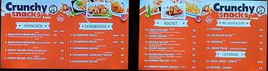 Menu / carte de CRUNCHY à Hanover
