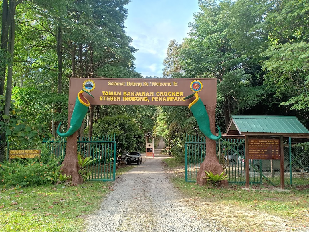 Gate Taman Banjaran Crocker Stesen Inobong, Penampang