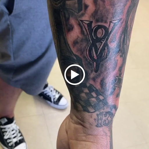 Explore disney sleeve tattoo ideas, creative tattoo ideas in Largo, available at Inside Ink Tattoo Studio