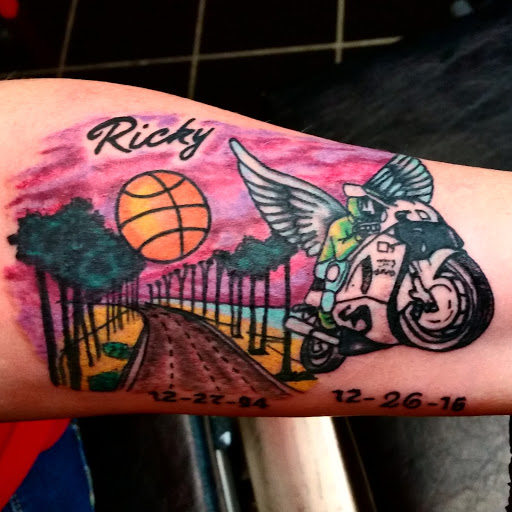 Explore skateboarding tattoo ideas, creative tattoo ideas in Erie, available at EliKingInk