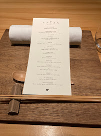 Restaurant japonais du style de Kyoto EnYaa à Paris (le menu)