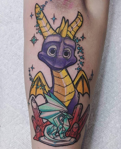 Explore running tattoos ideas, creative tattoo ideas in Glenside, available at Yellow Rose Tattoo