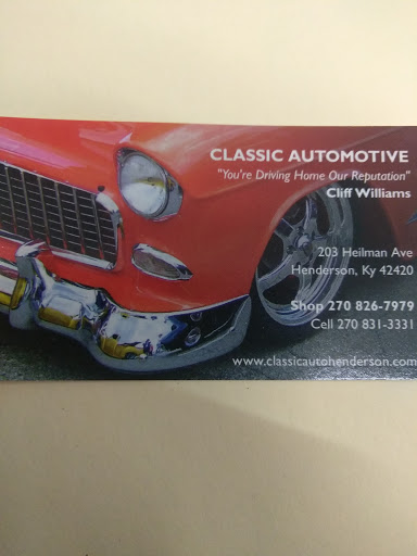 Auto Body Shop «Classic Automotive Collision», reviews and photos, 203 Heilman Ave, Henderson, KY 42420, USA