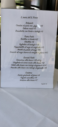 Ristorante IL RONCO à Roncobilaccio menu