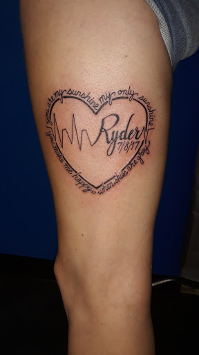 Explore thigh/butt tattoo ideas, creative tattoo ideas in Redding, available at DEADLIFT TATTOO