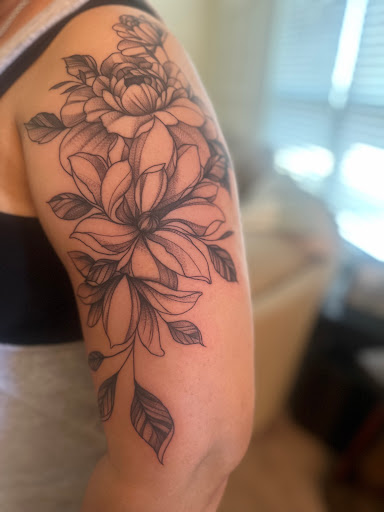Explore inner bicep tattoo ideas for guys, creative tattoo ideas in Texas City, available at Visionary Tattoo Co