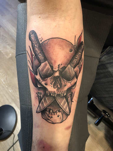 Explore statue of liberty tattoo ideas, creative tattoo ideas in Winter Park, available at Black Pine Tattoo