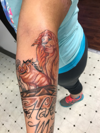 Explore mens family tattoo ideas, creative tattoo ideas in Seymour, available at American Gypsy Tattoo Corp.