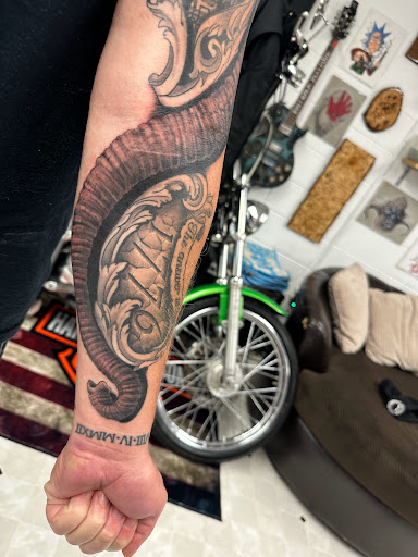 Explore bull riding tattoo ideas, creative tattoo ideas in Orland, available at K1LL3R ARTW0RK