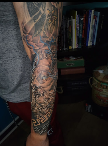 Explore chest tattoo filler ideas, creative tattoo ideas in Manassas, available at Lamano Ink