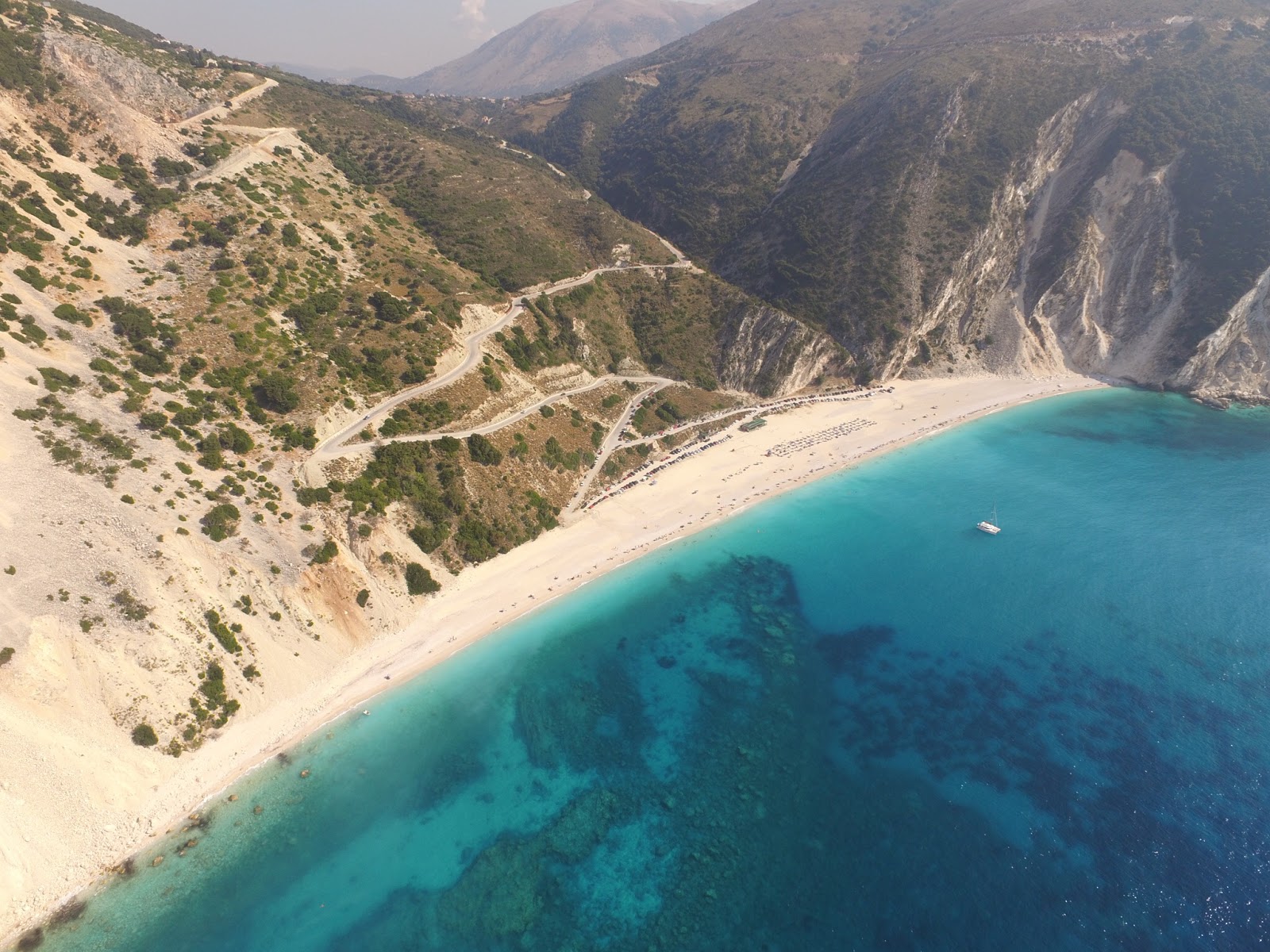 Fotografija Plaža Myrtos z visok stopnjo čistoče