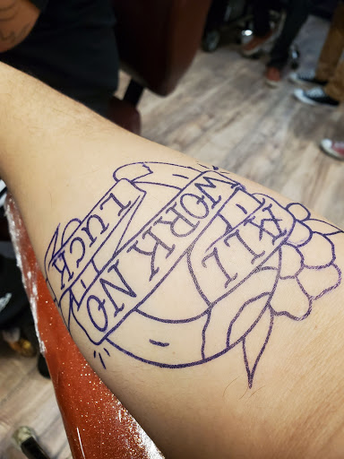 Explore nirvana tattoo ideas, creative tattoo ideas in Tacoma, available at Rolling Gypsy Tattoo