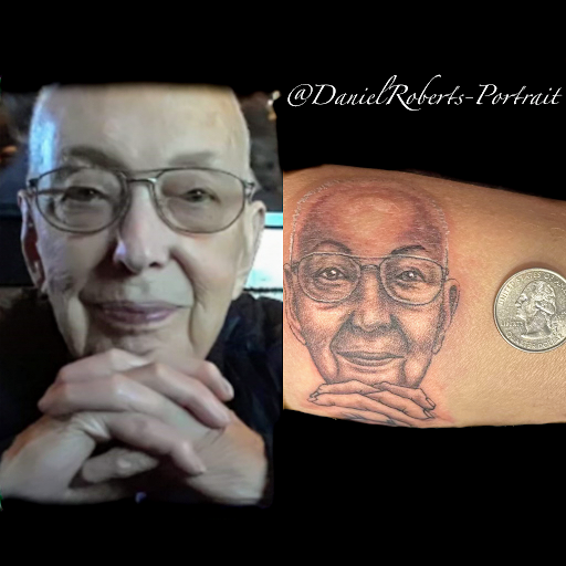 Explore slash tattoo ideas, creative tattoo ideas in Belmont, available at Phoenix Tattoo