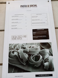 Pasta and Social International House à Rome carte