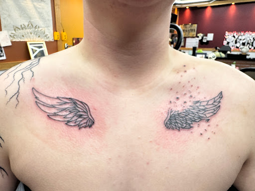 Explore wedding ring tattoo cover up ideas, creative tattoo ideas in Virginia Beach, available at Blue Horseshoe Tattoo & Piercing