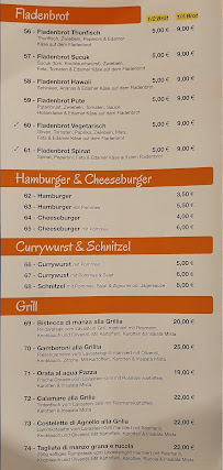 Restaurant Etna à Zarrentin am Schaalsee - menu / carte