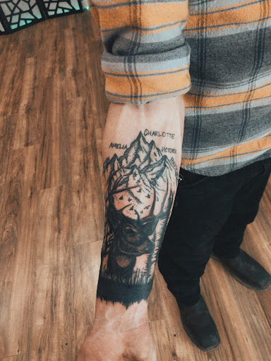 Explore background tattoo filler ideas, creative tattoo ideas in North Tonawanda, available at Dark Side Ink Tattoo Studio