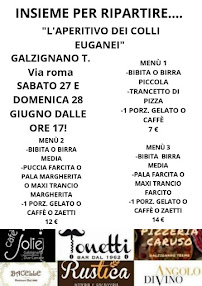 Bar Gelateria Da Tonetti à Galzignano Terme menu