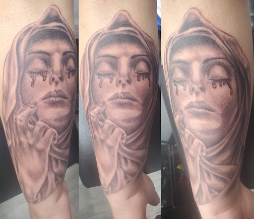 Explore tattoo ideas for women shoulder, creative tattoo ideas in Camby, available at Sick With It Tattoos