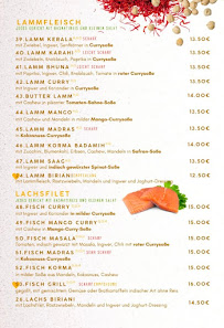 Restaurant indien Lakhi's India House à Bergen auf Rügen (la carte)