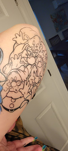 Explore road tattoo ideas, creative tattoo ideas in Tehachapi, available at Briar Rose TATTOO