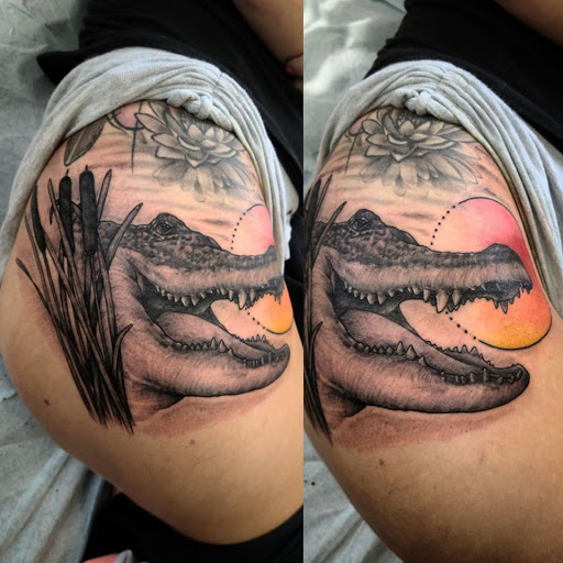 Explore sun and moon tattoo ideas, creative tattoo ideas in Lewisburg, available at Rose and Dagger Tattoo