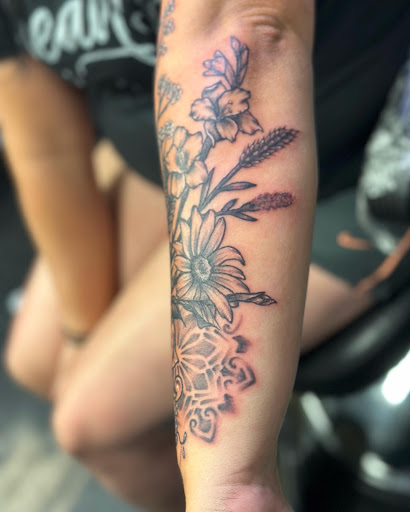 Explore under bum tattoo ideas, creative tattoo ideas in Maple Lake, available at Earth Child Tattoo