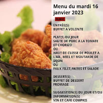 Restaurant français LES VANNIERS RESTAURANT à Feytiat (le menu)
