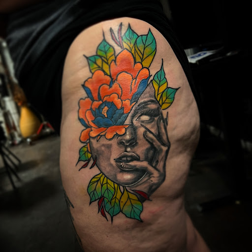 Explore wizard tattoo ideas, creative tattoo ideas in Medina, available at Greasers Ink