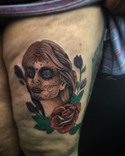 Explore trippy mushroom tattoo ideas, creative tattoo ideas in Santa Rosa, available at Eternal Art Tattoo Gallery