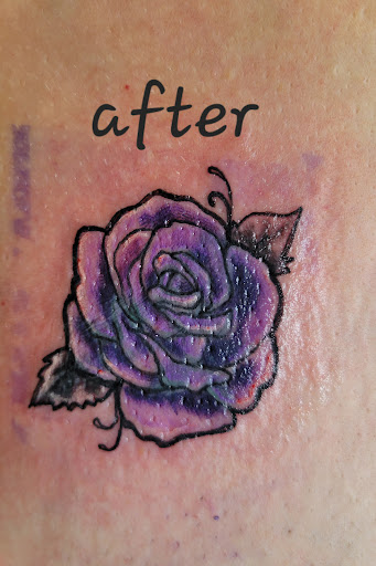 Find small tattoo between breast ideas for your next unique tattoo in Onalaska at Rock Bottom Tattoo Studio