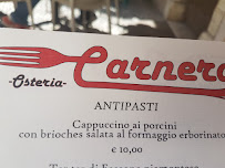 Restaurant Osteria Carnera à Ala (la carte)