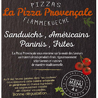 Menu / carte de La Pizza Provençale à Orange