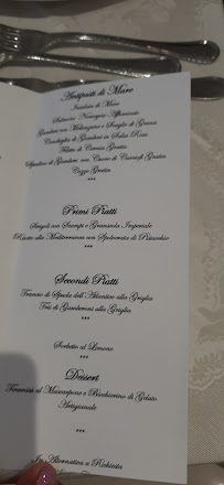 Menu / carte de Ristorante Exclusive à Roccella Ionica