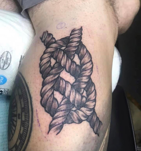 Explore to the moon and back tattoo ideas, creative tattoo ideas in Rehoboth Beach, available at Homeward Tattoo and Body Piercing