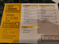 Menu / carte de Tasty Tandoori à Düsseldorf
