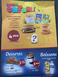 VR FASTFOOD à Saint-Julien-en-Genevois menu