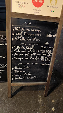 Restaurant Les Moulins à Pantin (le menu)