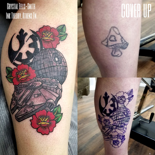 Explore phoenix bird tattoo ideas, creative tattoo ideas in Athens, available at Ink Theory Tattoo and piercing studio LLC