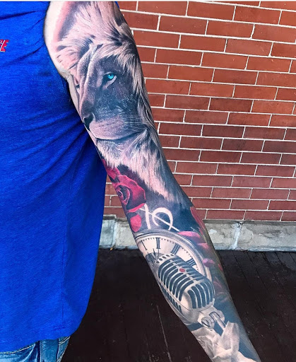 Explore construction worker tattoo ideas, creative tattoo ideas in Fort Collins, available at Parabrahma Tattoo Collective