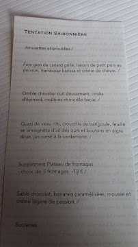 Restaurant Frankenbourg à La Vancelle menu