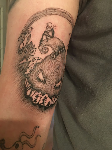 Explore skull tattoo ideas, creative tattoo ideas in Spokane, available at Ron LeMay Tattoo