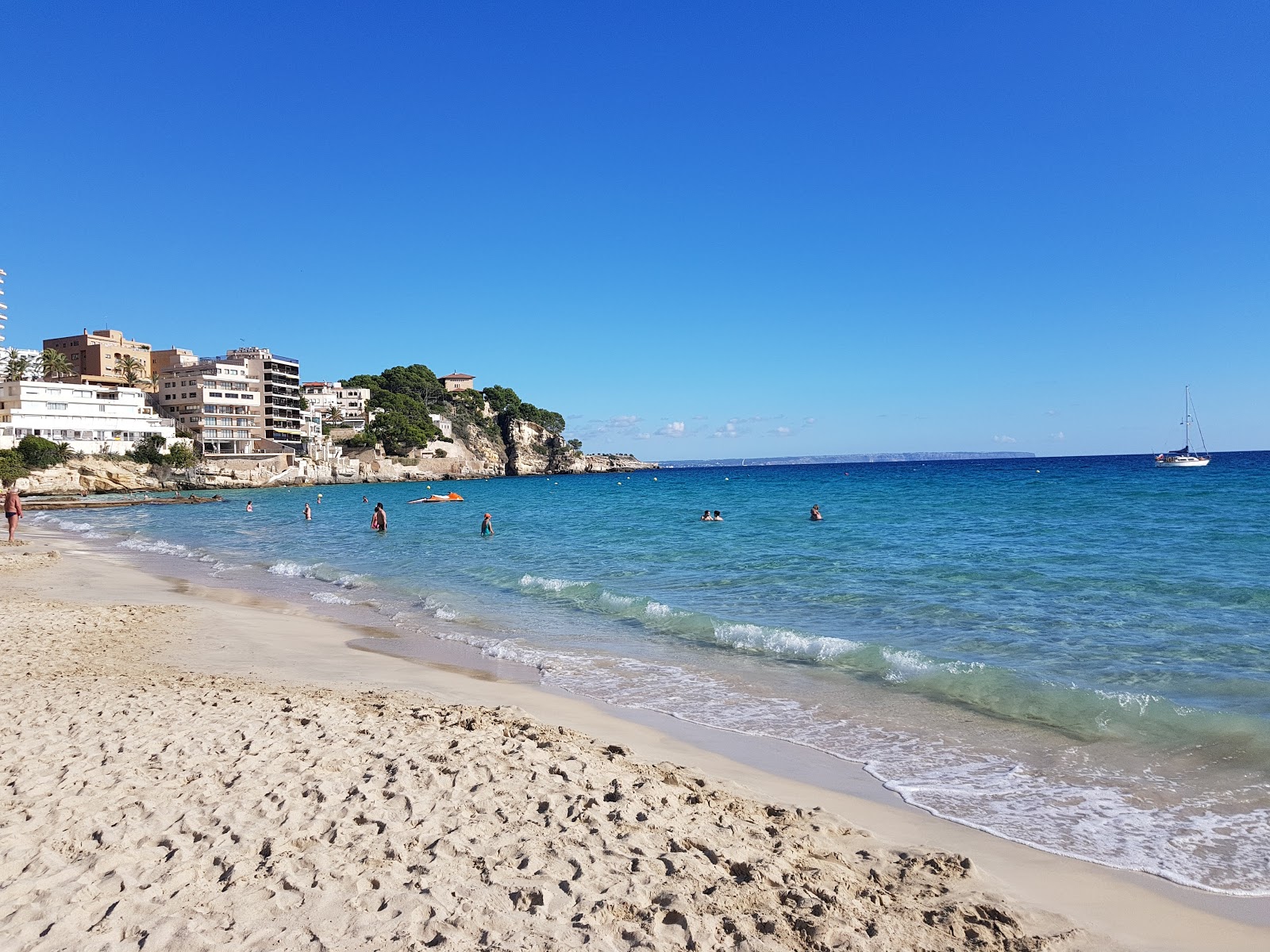 Foto von Cala Major mit feiner beiger sand Oberfläche