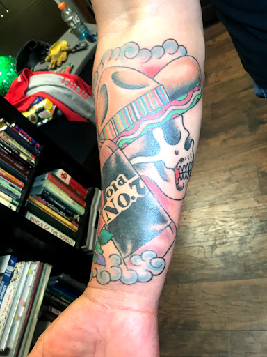 Explore greek tattoo sleeve ideas, creative tattoo ideas in San Angelo, available at Good Vibes Only Tattoo Studio