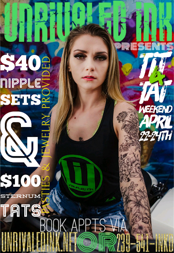 Explore flower and butterfly tattoo ideas, creative tattoo ideas in Cape Coral, available at UNRIVALED INK