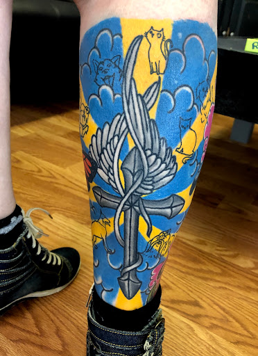 Explore my brother's keeper tattoo ideas, creative tattoo ideas in Covington, available at Cupid Slave Tattoo Company