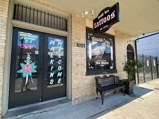 Explore black cover up tattoo ideas, creative tattoo ideas in New Orleans, available at TOUGH LOVE TATTOOS