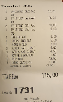 Ristorante Pizzeria Il Falcone à Falconara Marittima menu